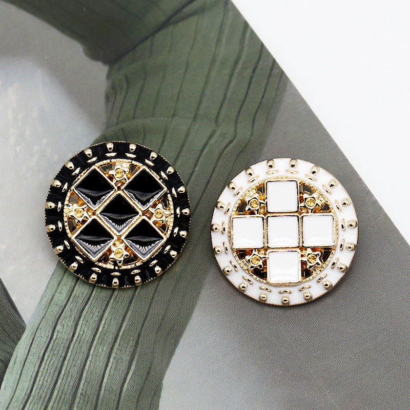 Original Design Cross cutout Metal Buttons