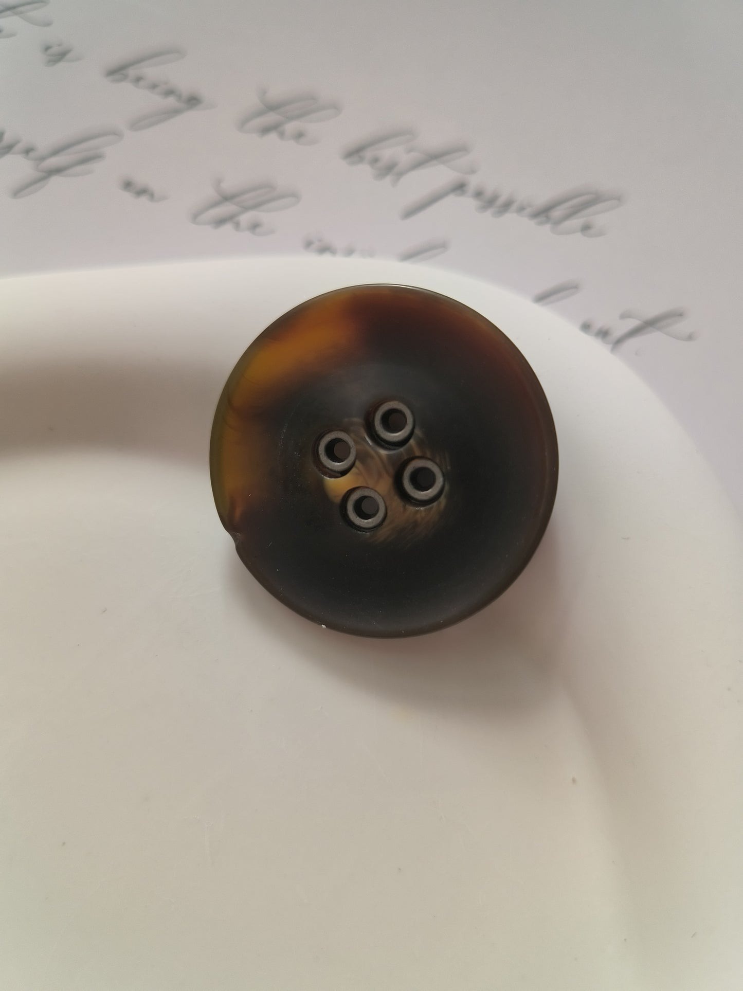 Amber vintage pattern button