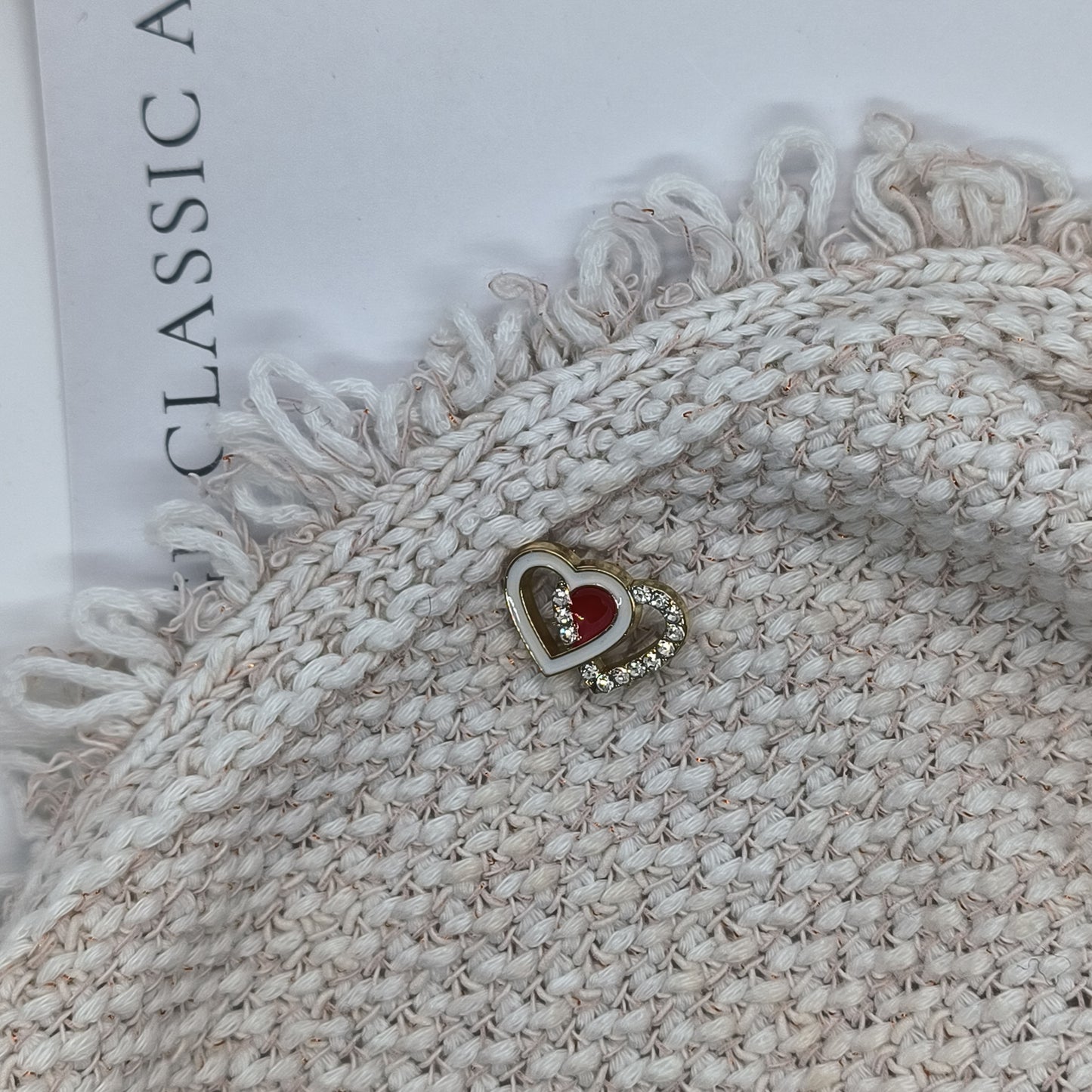 Original Design Heart-Shaped Hollow Sweater Button