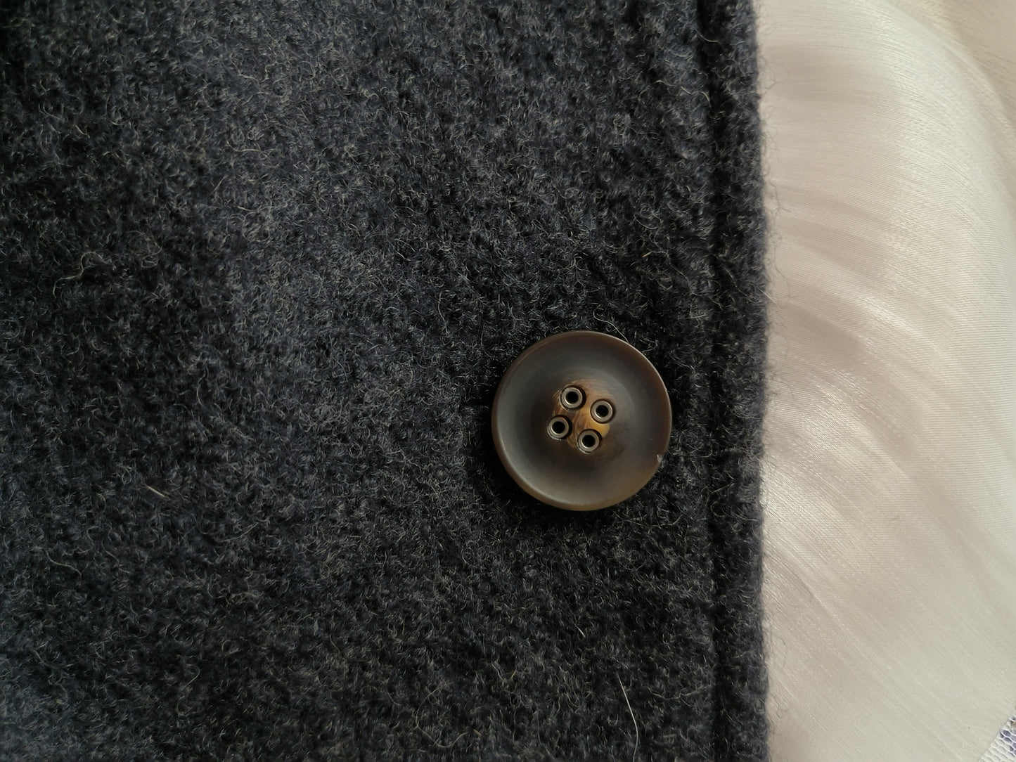 Vintage distressed round button