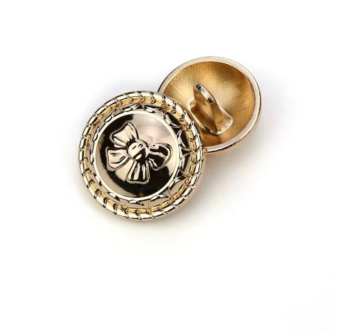 Original Design Metal Bow Cute Button