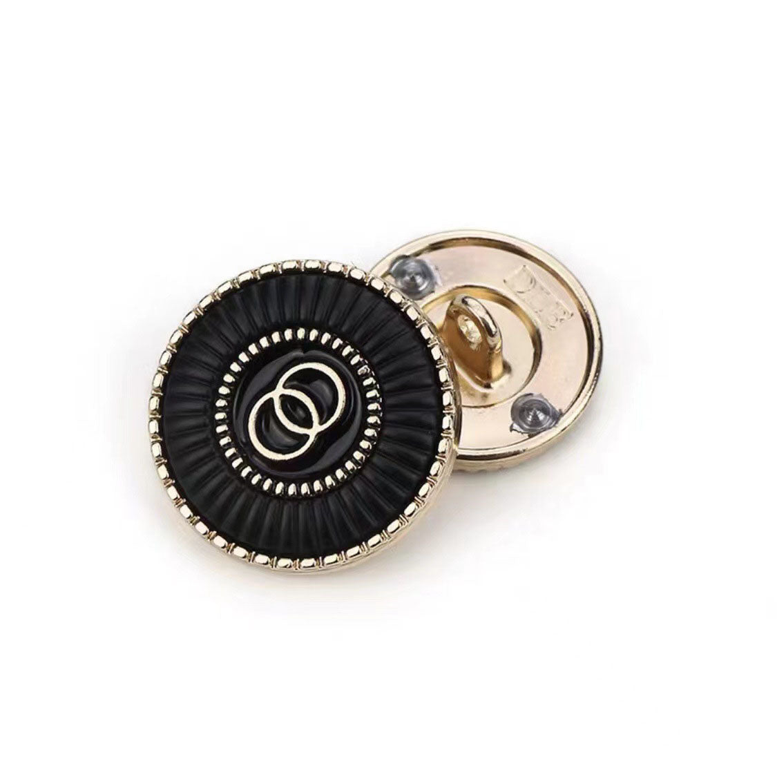 Fashionable Metal Double Round button