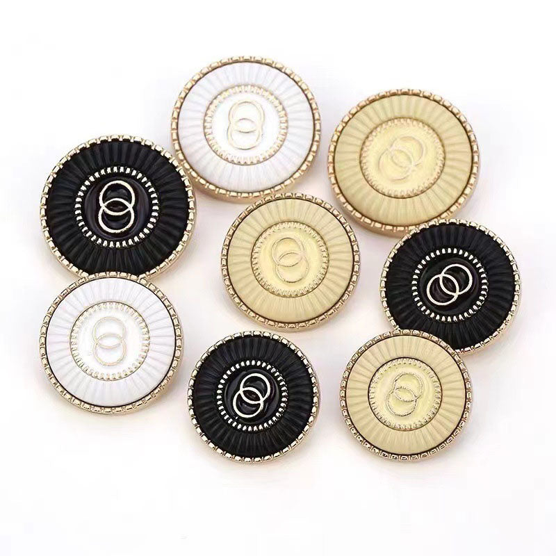 Fashionable Metal Double Round button