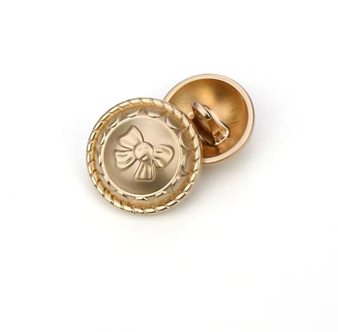 Original Design Metal Bow Cute Button