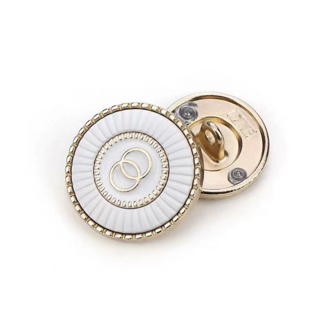 Fashionable Metal Double Round button