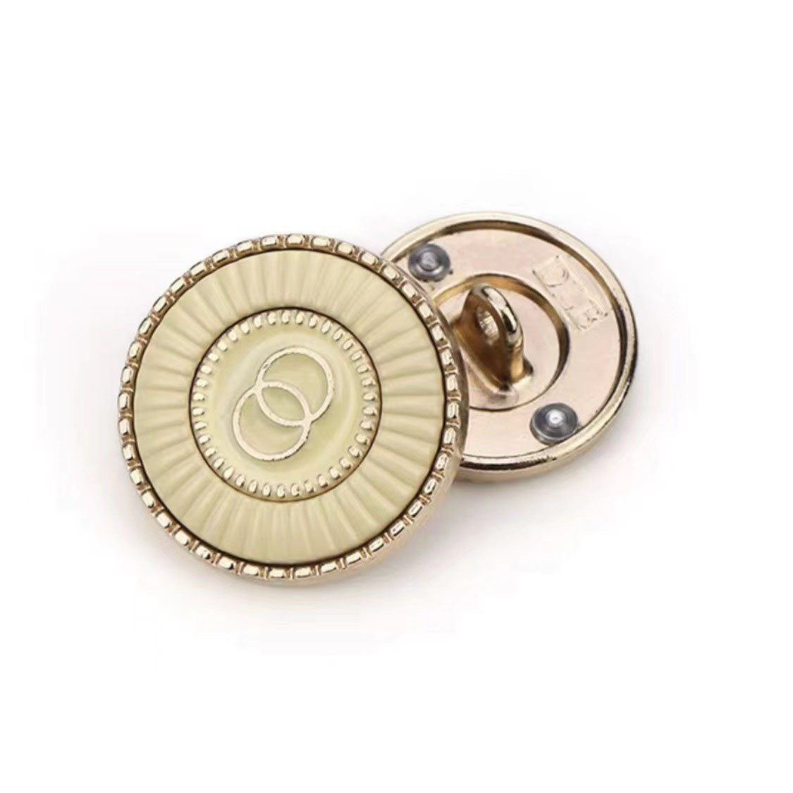 Fashionable Metal Double Round button