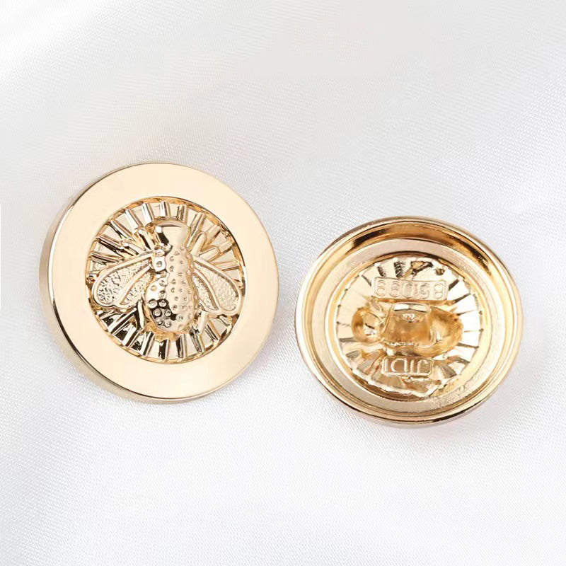 Bee Metal Alloy Button