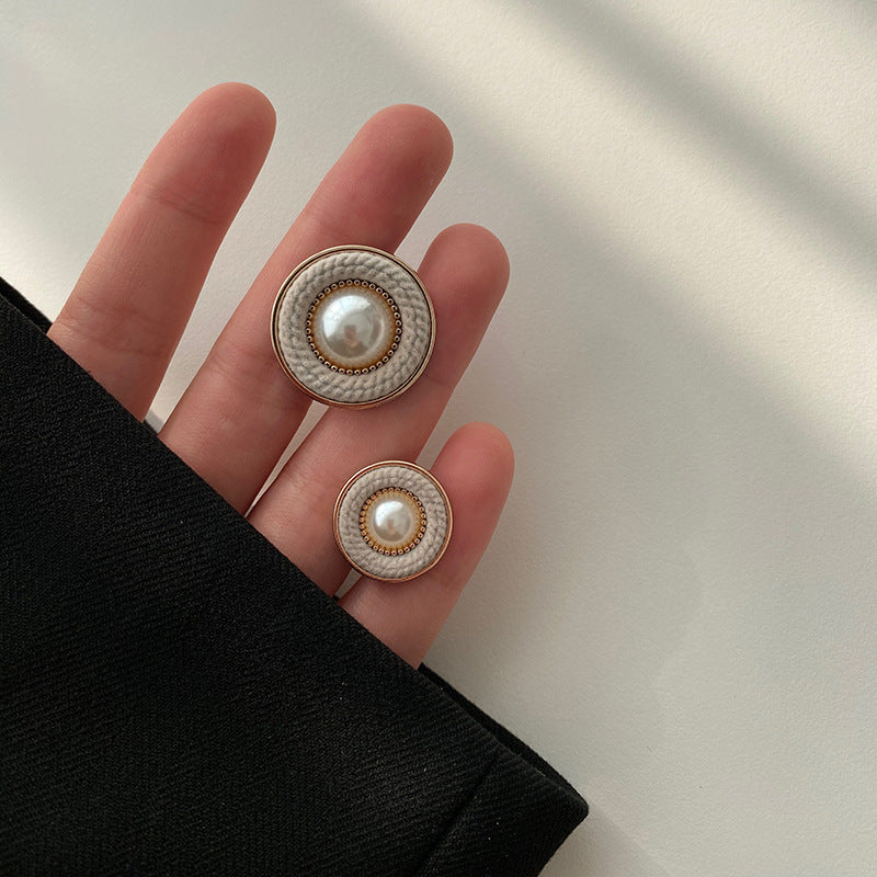 Original Design Metal flocking Pearl Button