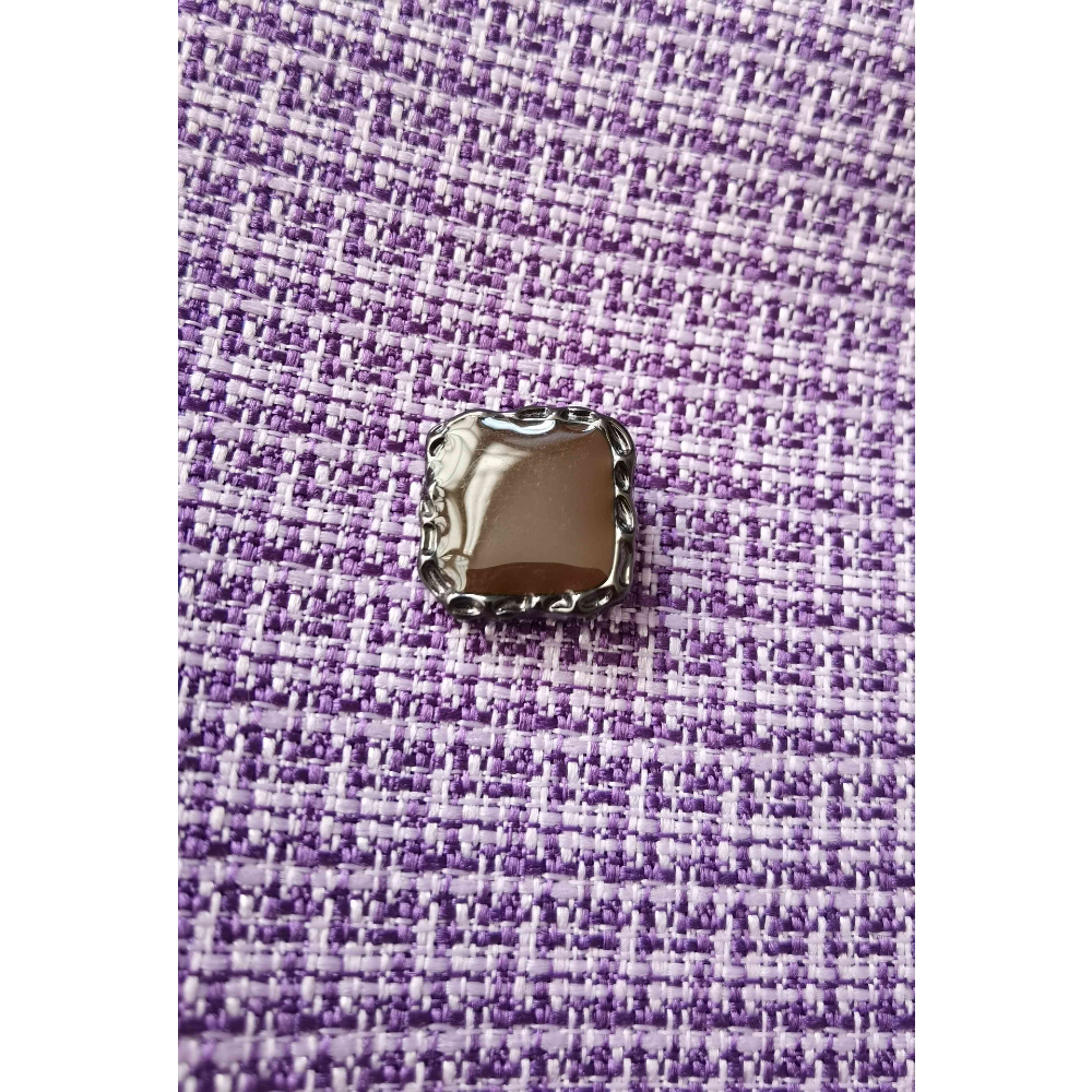 Delicate vintage rectangular glossy buttons