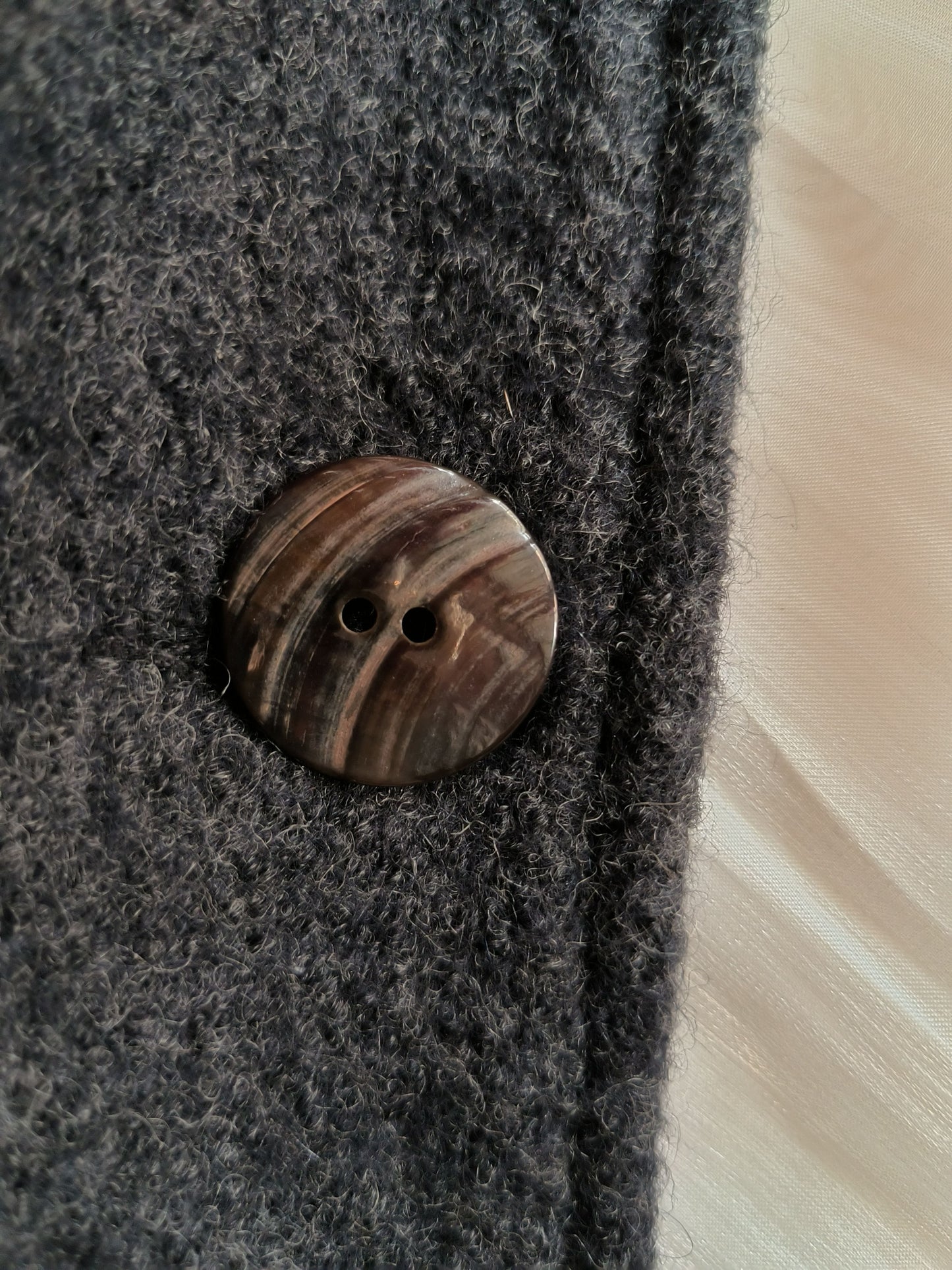 Vintage wood grain dark button