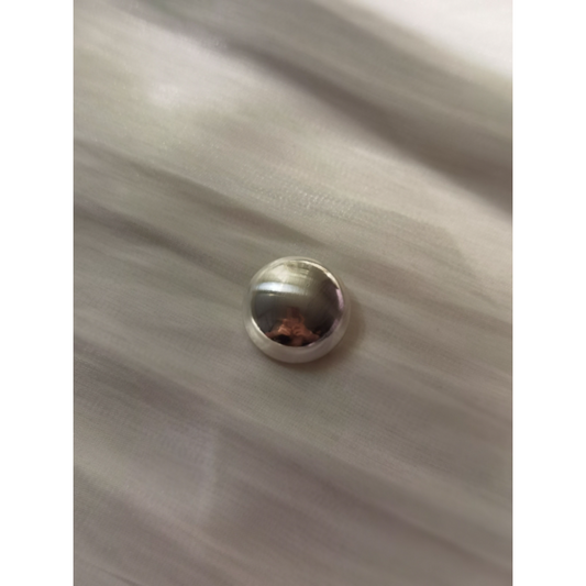 Spherical silver button