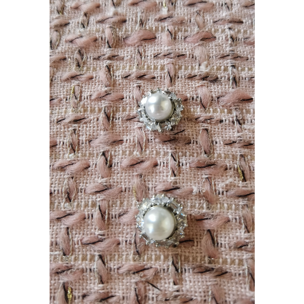 Premium claw-back pearl buttons